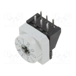 1 pcs x PTR HARTMANN - P65THR701L254 - Encoding switch, DEC/BCD, Pos: 10, THT, Rcont max: 80mΩ, P65