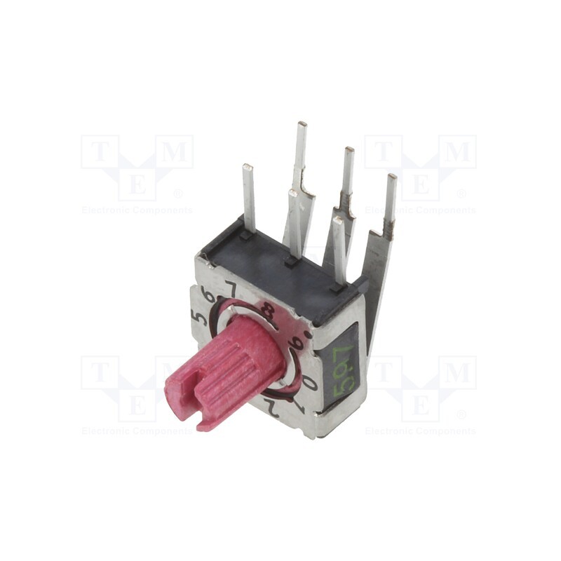 1 pcs x PTR HARTMANN - P36THR301L254 - Encoding switch, DEC/BCD, Pos: 10, THT, Rcont max: 80mΩ, P36