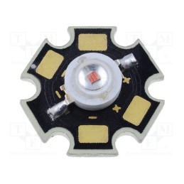 1 pcs x LUCKYLIGHT - LL-HP60NUYC - Power LED, STAR, yellow, 120°, 590nm, P: 1W, 30÷40lm