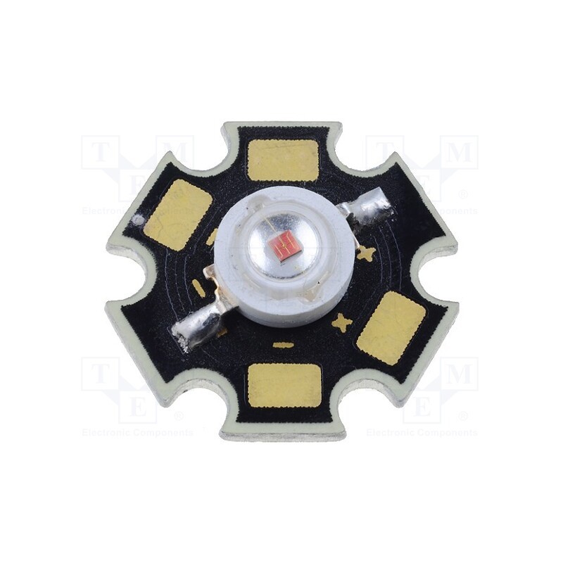 1 pcs x LUCKYLIGHT - LL-HP60NUYC - Power LED, STAR, yellow, 120°, 590nm, P: 1W, 30÷40lm