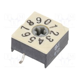 1 pcs x PTR HARTMANN - P60ASMT701 - Encoding switch, DEC/BCD, Pos: 10, SMD, Rcont max: 100mΩ, P60