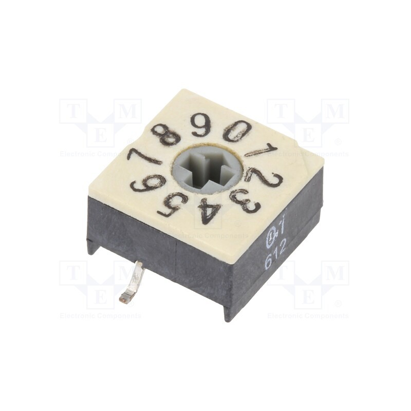 1 pcs x PTR HARTMANN - P60ASMT701 - Encoding switch, DEC/BCD, Pos: 10, SMD, Rcont max: 100mΩ, P60