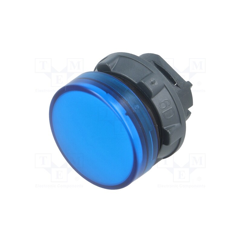 1 pcs x SCHNEIDER ELECTRIC - ZB5AV063 - Control lamp, 22mm, Harmony XB5, -25÷70°C, Ø22mm, IP66, blue