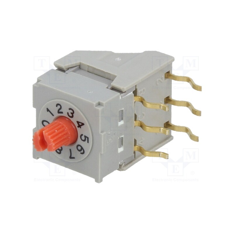 1 pcs x NKK SWITCHES - NDKC10H - Encoding switch, DEC/BCD, Pos: 10, angular, Rcont max: 30mΩ, ND3