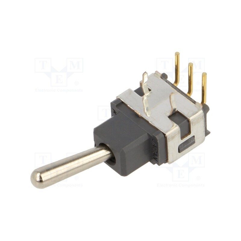 1 pcs x NKK SWITCHES - A12AH - Switch: toggle, Pos: 2, SPDT, ON-ON, 0.1A/28VAC, 0.1A/28VDC, THT