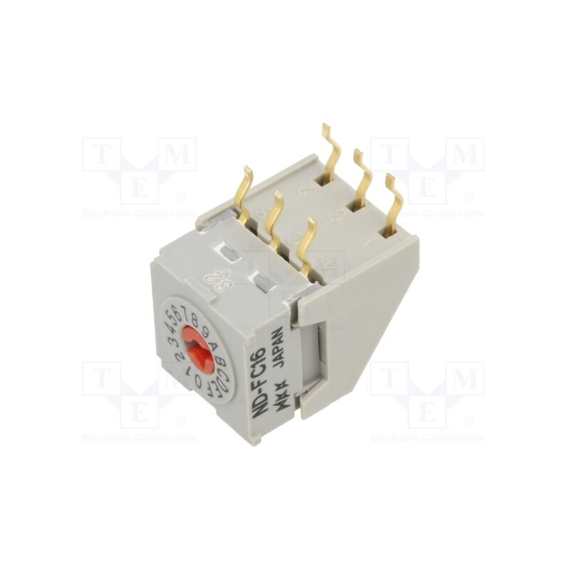 1 pcs x NKK SWITCHES - NDFC16H - Encoding switch, Pos: 16, THT, Rcont max: 80mΩ, Rinsul min: 1GΩ