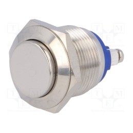 1 pcs x ONPOW - GQ19H-10/S - Switch: vandal resistant, Pos: 2, SPST-NO, 2A/36VDC, IP65, OFF-(ON)