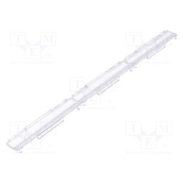 1 pcs x LEDIL - C14530_FLORENCE-1R-Z2T25 -AS - LED lens, rectangular, plexiglass PMMA, transparent, H: 6.4mm