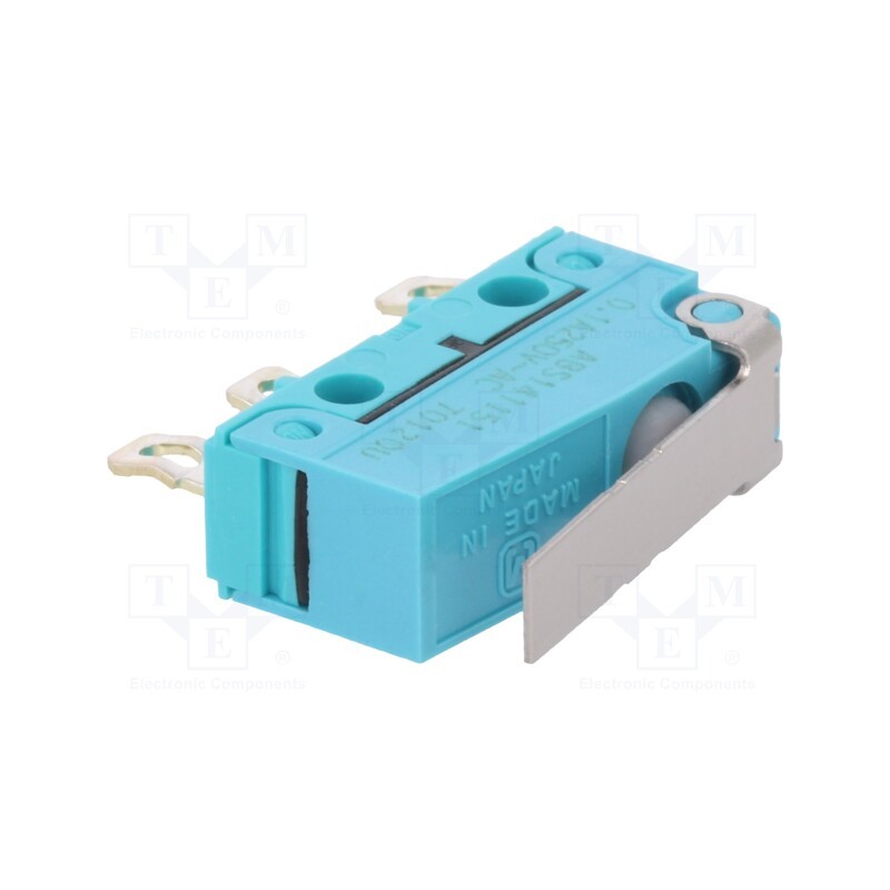 1 pcs x PANASONIC - ABS141151 - Microswitch SNAP ACTION, 0.1A/250VAC, 0.1A/30VDC, with lever
