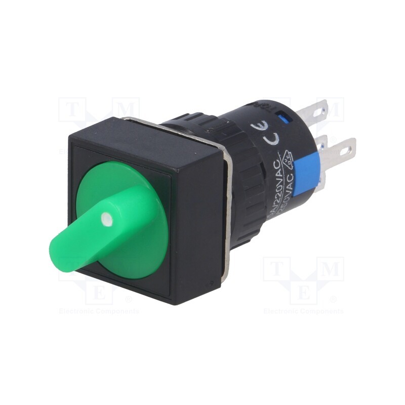 1 pcs x ONPOW - LAS1-AF-11X/21/G/24V - Switch: rotary, Pos: 2, SPDT, 3A/220VAC, 2A/24VDC, -20÷55°C, 50mΩ