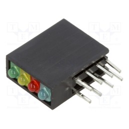 1 pcs x BIVAR - H485CGYHBWD - LED, in housing, red,blue,green,yellow, 1.8mm, No.of diodes: 4