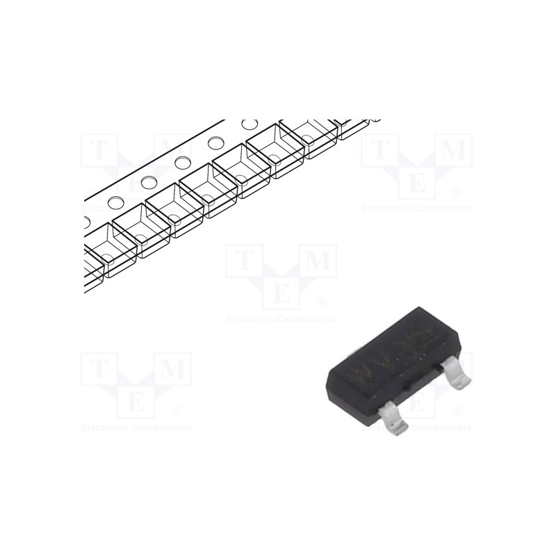 25 pcs x NEXPERIA - BAT54A,215 - Diode: Schottky rectifying, SMD, 30V, 0.2A, 5ns, SOT23,