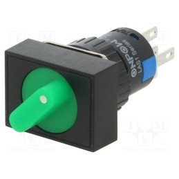 1 pcs x ONPOW - LAS1-AJ-11X/21/G/24V - Switch: rotary, Pos: 2, SPDT, 3A/220VAC, 2A/24VDC, -20÷55°C, 50mΩ