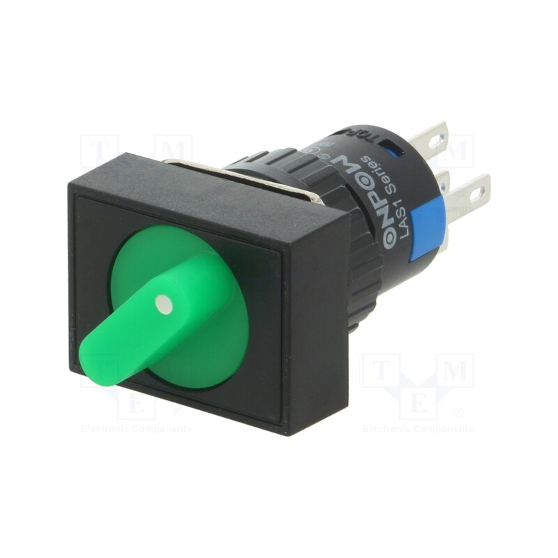 1 pcs x ONPOW - LAS1-AJ-11X/21/G/24V - Switch: rotary, Pos: 2, SPDT, 3A/220VAC, 2A/24VDC, -20÷55°C, 50mΩ