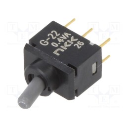 1 pcs x NKK SWITCHES - G22AP - Switch: toggle, Pos: 2, DPDT, ON-ON, 0.1A/28VAC, 0.1A/28VDC, THT