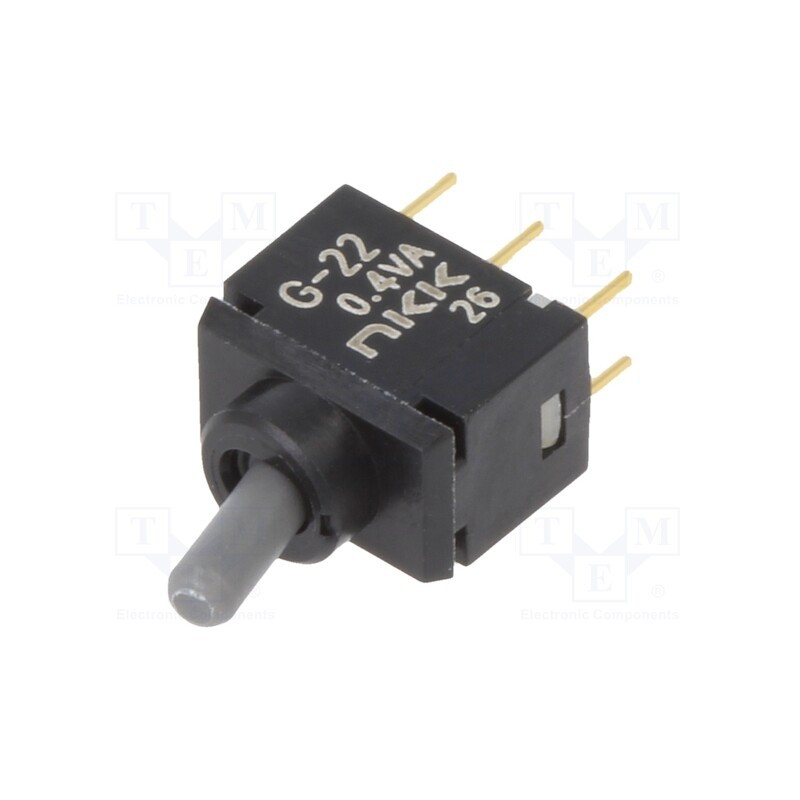 1 pcs x NKK SWITCHES - G22AP - Switch: toggle, Pos: 2, DPDT, ON-ON, 0.1A/28VAC, 0.1A/28VDC, THT