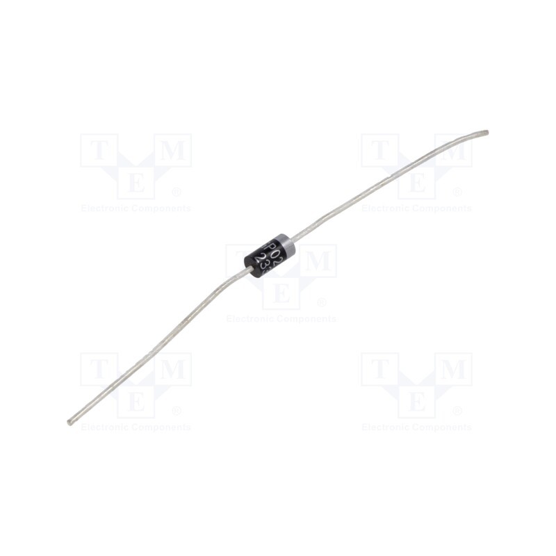 3 pcs x VISHAY - RGP02-16E-E3/54 - Diode: rectifying, THT, 1.6kV, 0.5A, Ifsm: 20A, DO41, Ufmax: 1.8V