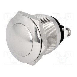 1 pcs x NINIGI - PS28B - Switch: vandal resistant, Pos: 2, SPST-NO, 2A/250VAC, IP40, Ø19mm