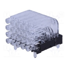 1 pcs x MENTOR - 1296.2054 - Fiber for LED, round, Ø2mm, No.of mod: 20, Front: convex