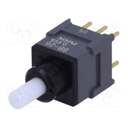 1 pcs x NKK SWITCHES - BB26AP - Switch: push-button, Pos: 2, DPDT, 0.01A/28VAC, 0.01A/28VDC, ON-ON