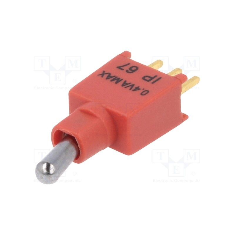 1 pcs x KNITTER-SWITCH - TST 1 F - Switch: toggle, Pos: 2, SPDT, ON-(ON), 0.4A/20VDC, Leads: flat pin