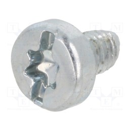 100 pcs x BOSSARD - 8280363 - Screw, for metal, 4x6, Head: cheese head, slotted,Torx®, zinc