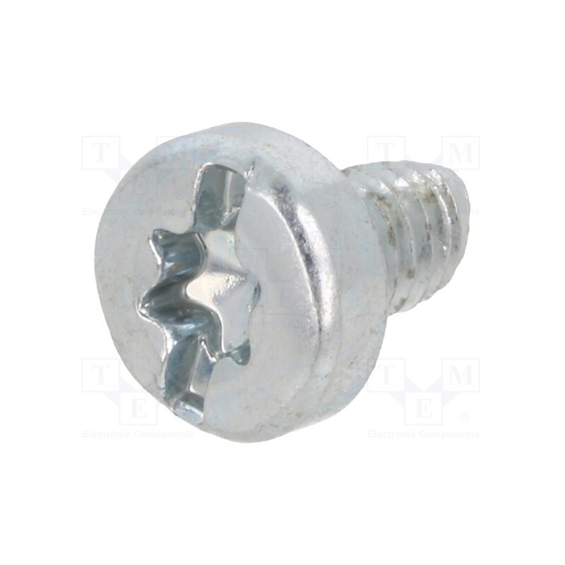 100 pcs x BOSSARD - 8280363 - Screw, for metal, 4x6, Head: cheese head, slotted,Torx®, zinc