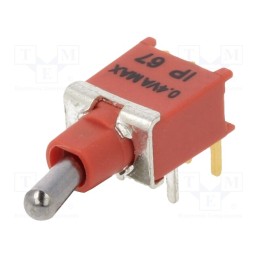 1 pcs x KNITTER-SWITCH - TST 1 F-RA - Switch: toggle, Pos: 2, SPDT, ON-(ON), 0.4A/20VDC, Leads: flat pin