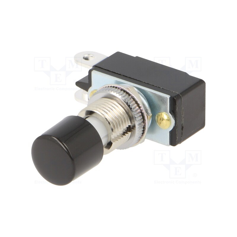 1 pcs x NKK SWITCHES - SB221NO - Switch: push-button, Pos: 2, SPST, 3A/125VAC, 1.5A/250VDC, OFF-(ON)