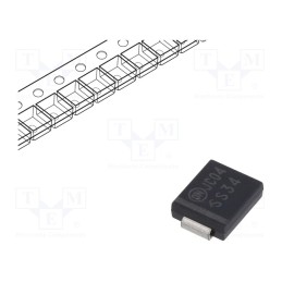 1 pcs x ONSEMI - SS34 - Diode: Schottky rectifying, SMD, 40V, 3A, SMC, , 2.27W
