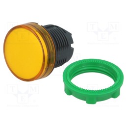 1 pcs x SCHNEIDER ELECTRIC - ZB5AV053 - Control lamp, 22mm, Harmony XB5, -25÷70°C, Ø22mm, IP66, orange