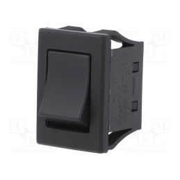 1 pcs x NKK SWITCHES - JWMW11RAA - ROCKER, SPST, Pos: 2, ON-OFF, 10A/250VAC, 10A/30VDC, black, IP67