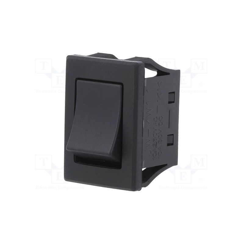 1 pcs x NKK SWITCHES - JWMW11RAA - ROCKER, SPST, Pos: 2, ON-OFF, 10A/250VAC, 10A/30VDC, black, IP67