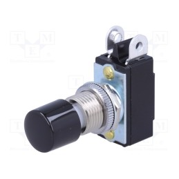 1 pcs x NKK SWITCHES - SB221NC - Switch: push-button, Pos: 2, SPST, 3A/125VAC, 1.5A/250VDC, ON-(OFF)