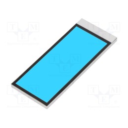1 pcs x DISPLAY ELEKTRONIK - DE LP-501-B - Backlight, LED, Dim: 55.75x22.86x2.5mm, blue, 46.8x19mm, 200cd/m2
