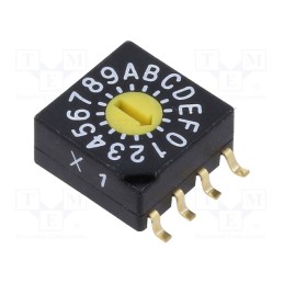 1 pcs x KNITTER-SWITCH - SMR 5016 - Encoding switch, Pos: 16, SMD, 100mΩ, DC load @R: 0.03A/15VDC