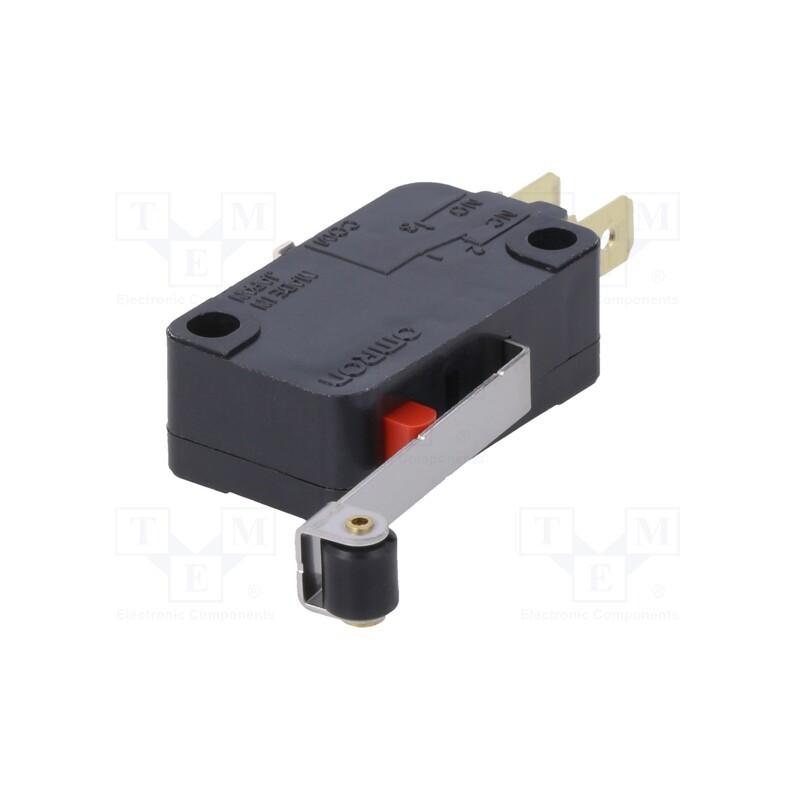 1 pcs x OMRON OCB - VX0161C23 - Microswitch SNAP ACTION, 0.1A/125VAC, with lever (with roller)