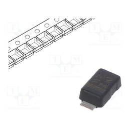 1 pcs x VISHAY - S1FLM-GS08 - Diode: rectifying, SMD, 1kV, 1.5A, 1.8us, SMF, Ufmax: 1.1V, Ifsm: 22A