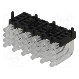 1 pcs x MENTOR - 1296.1064 -AS - Fiber for LED, round, Ø2mm, No.of mod: 24, Front: convex