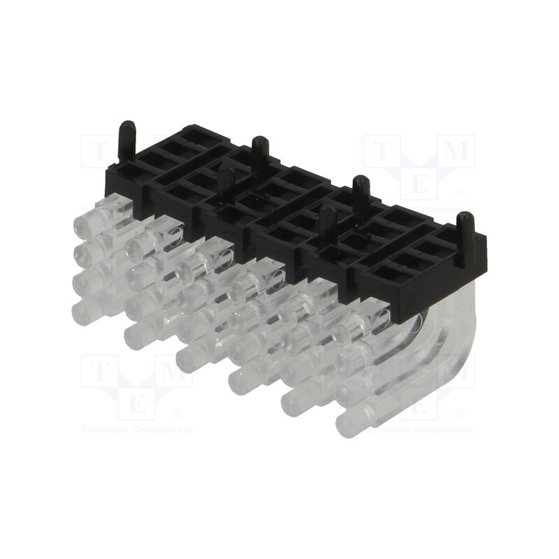 1 pcs x MENTOR - 1296.1064 -AS - Fiber for LED, round, Ø2mm, No.of mod: 24, Front: convex