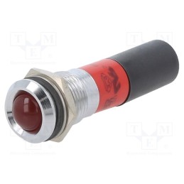 1 pcs x CML INNOVATIVE TECHNOLOGIES - 19350230 - Indicator: LED, red, 230VAC, Ø14mm, metal,plastic