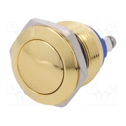 1 pcs x ONPOW - GQ19B-10/G - Switch: vandal resistant, Pos: 2, SPST-NO, 2A/36VDC, IP65, OFF-(ON)