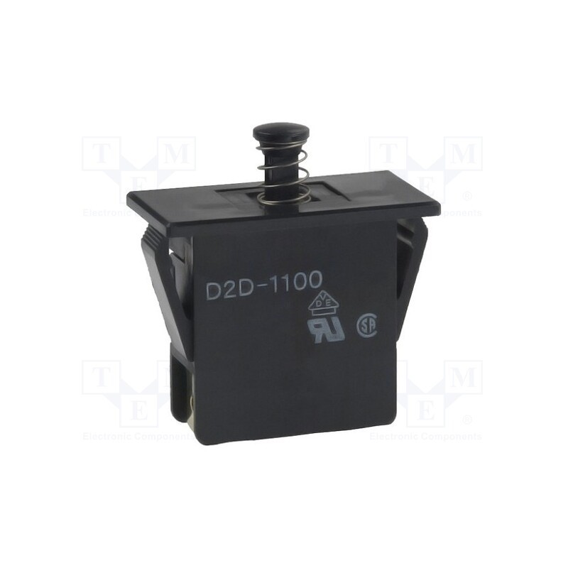 1 pcs x OMRON OCB - D2D-1100 - Switch: door, Pos: 2, SPST-NO + SPST-NC, 16A/250VAC, black, D2D