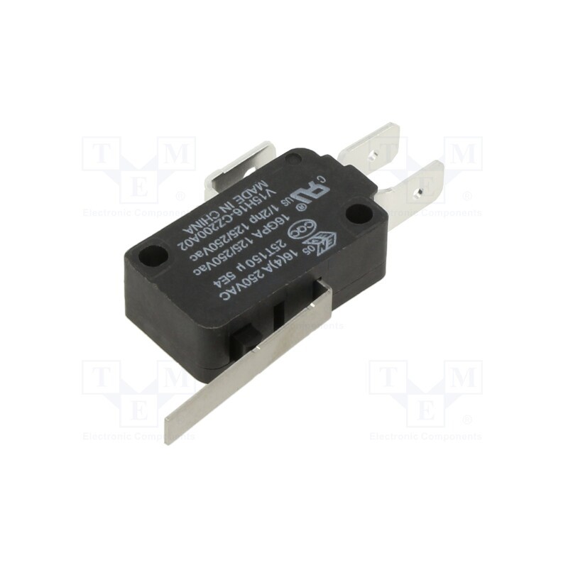 1 pcs x HONEYWELL - V15H16-CZ200A02 - Microswitch SNAP ACTION, 16A/250VAC, with lever, SPDT, ON-(ON)