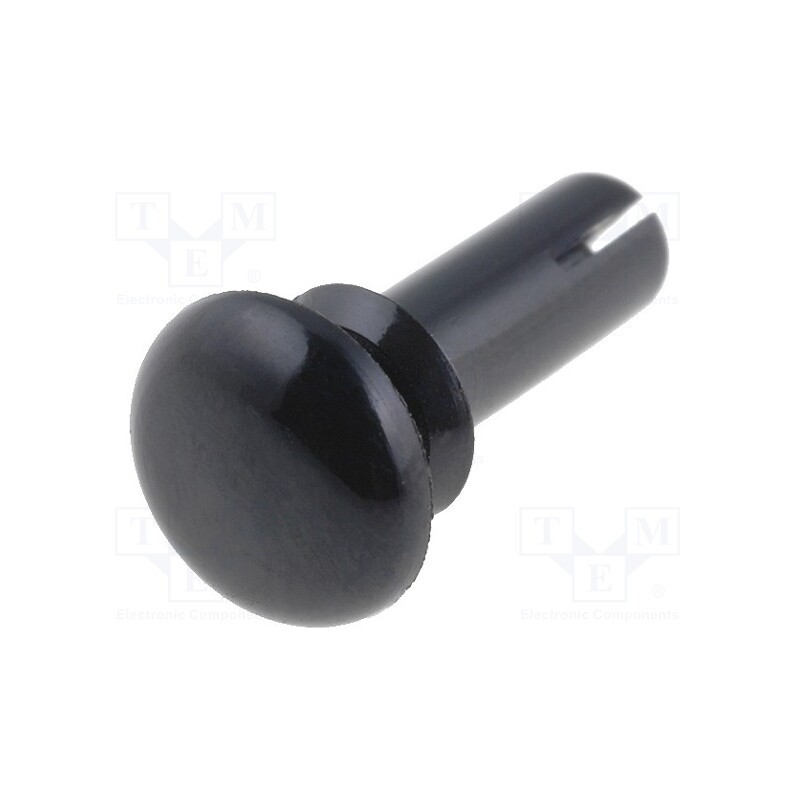 100 pcs x ESSENTRA - SR-3080B - Rivet, polyamide, 5.5÷6.5mm, black, UL94V-2