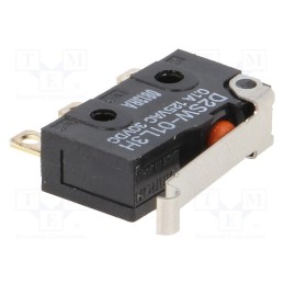 1 pcs x OMRON OCB - D2SW-01L3H - Microswitch SNAP ACTION, 0.1A/125VAC, 0.1A/30VDC, SPDT, ON-(ON)