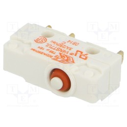 1 pcs x SAIA-BURGESS - V4NST7-UL - Microswitch SNAP ACTION, 5A/250VAC, without lever, SPDT, ON-(ON)