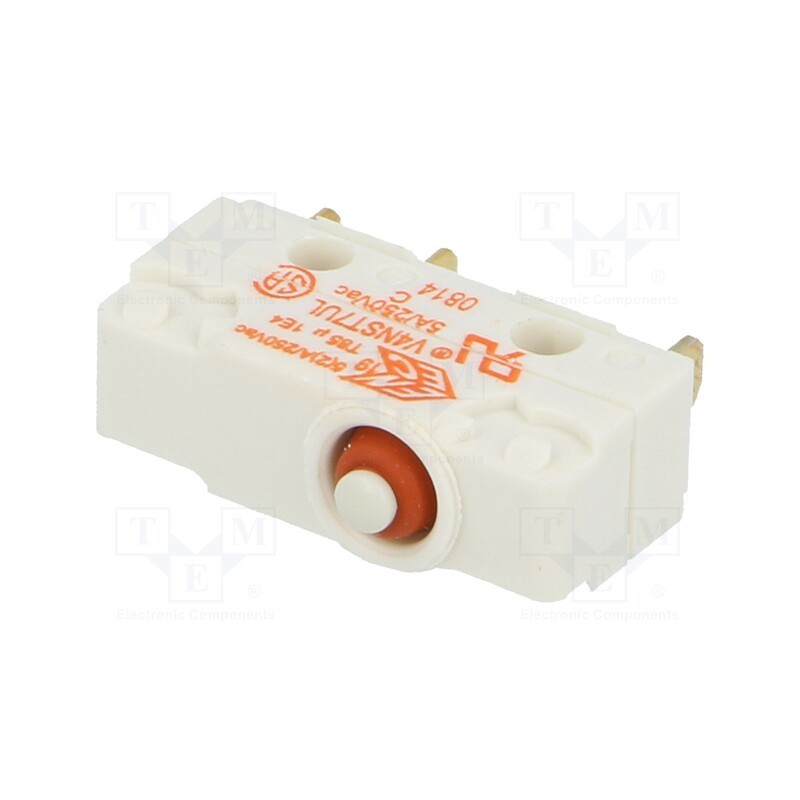 1 pcs x SAIA-BURGESS - V4NST7-UL - Microswitch SNAP ACTION, 5A/250VAC, without lever, SPDT, ON-(ON)