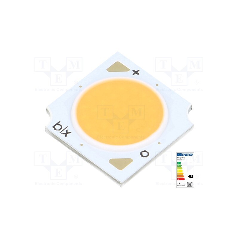 1 pcs x BRIDGELUX - BXRE-27S1001-B-73 - Power LED, COB, 120°, 270mA, P: 9.3W, 1003lm, 13.5x13.5x1.7mm