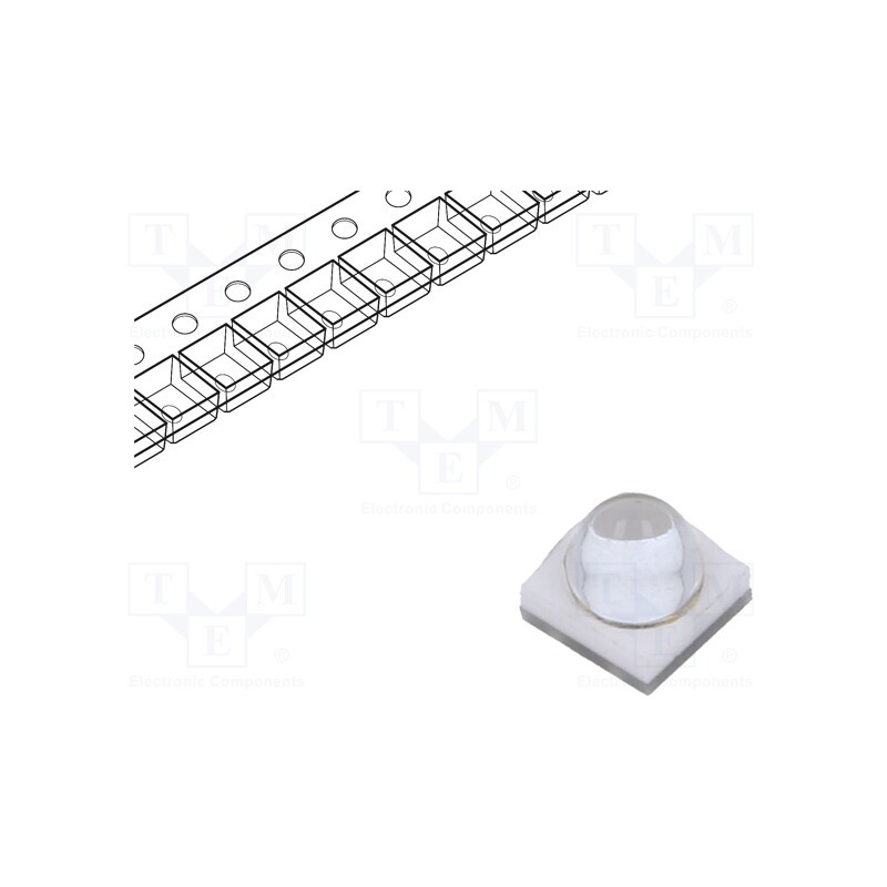1 pcs x ProLight Opto - PB2D-3JLA-GM - Power LED, UV, 35°, 1000mA, λd: 385÷390nm, Pmax: 3W, 3.5x3.5x1.3mm